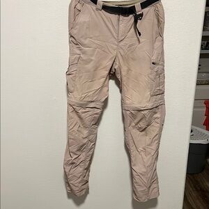 Men's Tan Cargo Pants size 32 Columbia
